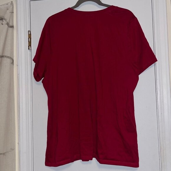 Lane Bryant Joyful Red Graphic Tee Size 22/24 - Picture 2 of 3